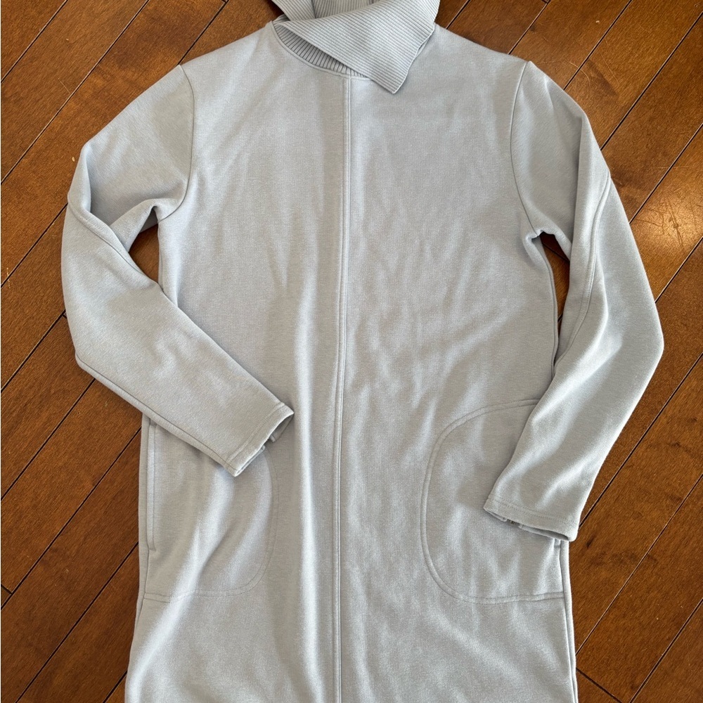 Athleta Light Gray Cozy Karma Vela Dress